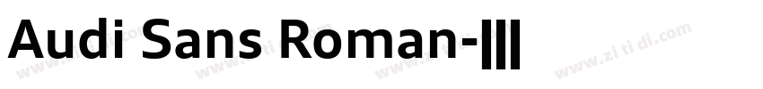 Audi Sans Roman字体转换